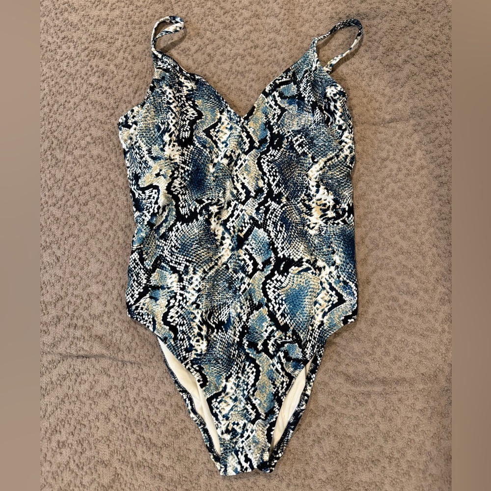 Snakeskin Print Swimsuit
